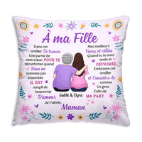 Personalized Gift For Daughter French À Ma Fille Pillow 30746 thumb 1