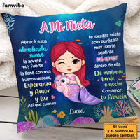 Personalized Gift For Granddaughter Mermaid Spanish Pillow 30748 thumb 1