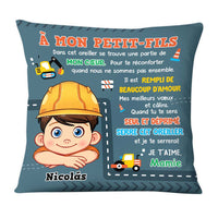 Personalized Gift For Grandson Construction Hug This French Pillow 30752 thumb 1