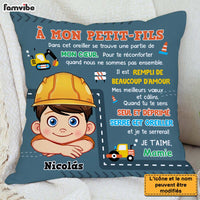 Personalized Gift For Grandson Construction Hug This French Pillow 30752 thumb 1
