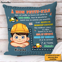 Personalized Gift For Grandson Construction Hug This French Pillow 30752 thumb 1