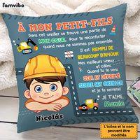Personalized Gift For Grandson Construction Hug This French Pillow 30752 thumb 1