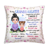 Personalized Gift For Granddaughter Hug This Flower Pillow 30759 thumb 1