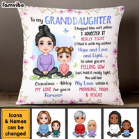 Personalized Gift For Granddaughter Hug This Flower Pillow 30759 thumb 1