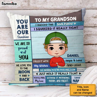Personalized Gift For Grandson Hug This Pillow 30760 thumb 1