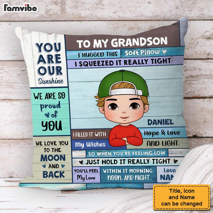 Personalized Gift For Grandson Hug This Pillow 30760 1