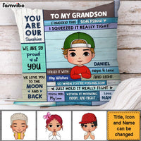 Personalized Gift For Grandson Hug This Pillow 30760 thumb 1