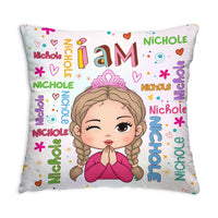 Personalized Gift For Granddaughter I Am Name Letters Pillow 30763 thumb 1