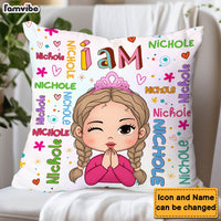 Personalized Gift For Granddaughter I Am Name Letters Pillow 30763 thumb 1