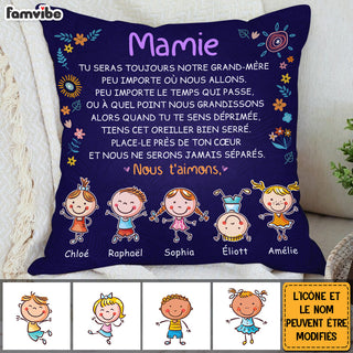 Personalized Gift For Grandma French Grand-mère Pillow 30764 Primary Mockup