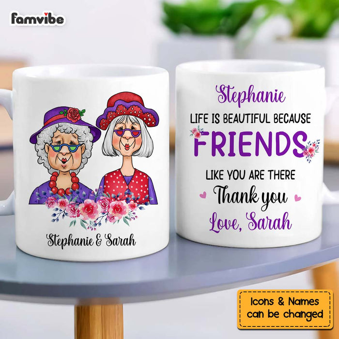 Personalized Gift For Friends Life Is Beautiful Mug 30775 1