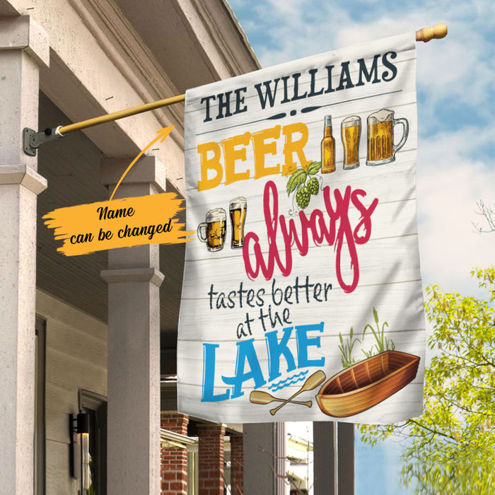 Personalized Lake Beer Gardening Flag AG193 87O58 1