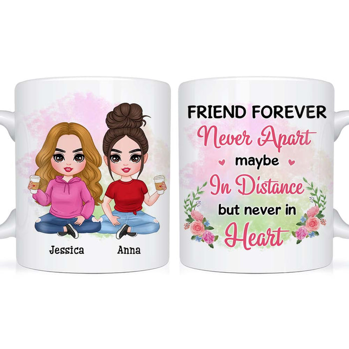 Personalized Gift For Friends Never Apart Mug 30778 1