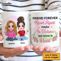 Personalized Gift For Friends Never Apart Mug 30778 thumb 1