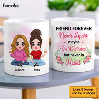 Personalized Gift For Friends Never Apart Mug 30778 thumb 1