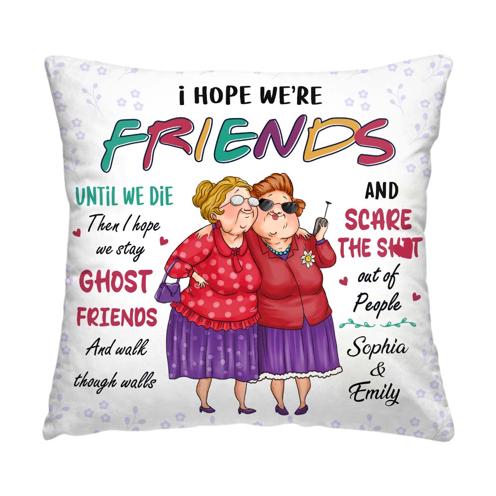 Personalized Gift For Old Friends Sisters Pillow 30783 Primary Mockup