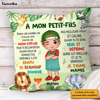 Personalized Gift For Grandson French Woodland Animals Pillow 30787 thumb 1