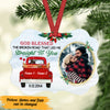 Personalized Love Couple Red Truck Christmas Benelux Ornament NB125 87O47 1