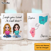 Personalized Gift For Friends I Wish You Lived Next Door Mug 30790 thumb 1