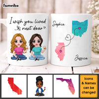 Personalized Gift For Friends I Wish You Lived Next Door Mug 30790 thumb 1