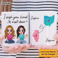Personalized Gift For Friends I Wish You Lived Next Door Mug 30790 thumb 1