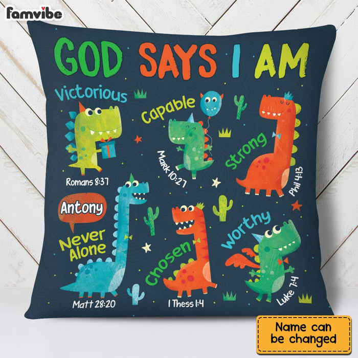 Personalized Gift For Grandson God Says I Am Pillow 30799 1