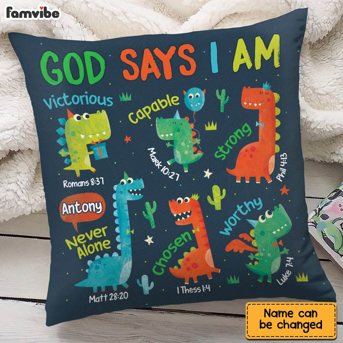 Personalized Gift For Grandson God Says I Am Pillow 30799 1
