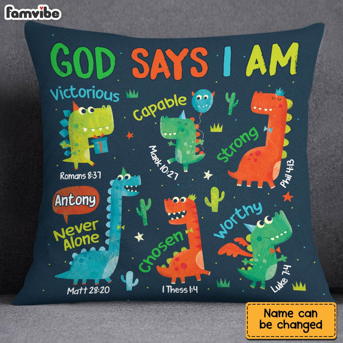 Personalized Gift For Grandson God Says I Am Pillow 30799 1