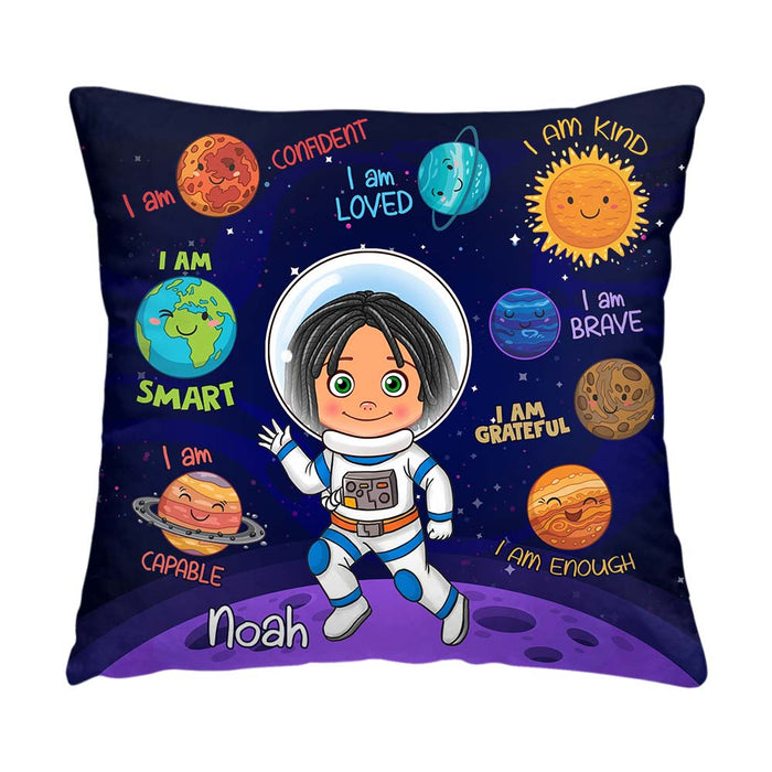 Personalized Astronaut Grandson Gift I Am Kind Pillow 30800 1