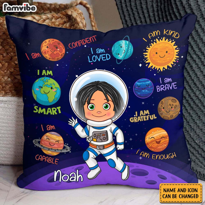 Personalized Astronaut Grandson Gift I Am Kind Pillow 30800 1