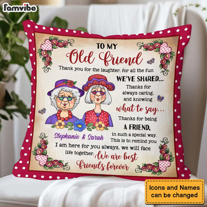 Personalized Gift To My Old Friend Pillow 30803 1