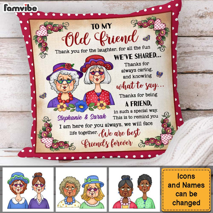 Personalized Gift To My Old Friend Pillow 30803 1