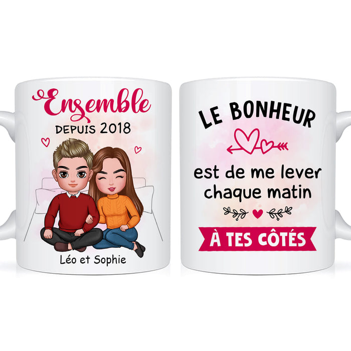 Personalized Gift For Couple French Sleeping Next To You Mug 30813 1
