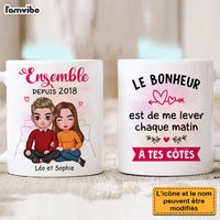 Personalized Gift For Couple French Sleeping Next To You Mug 30813 thumb 1