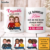 Personalized Gift For Couple French Sleeping Next To You Mug 30813 thumb 1