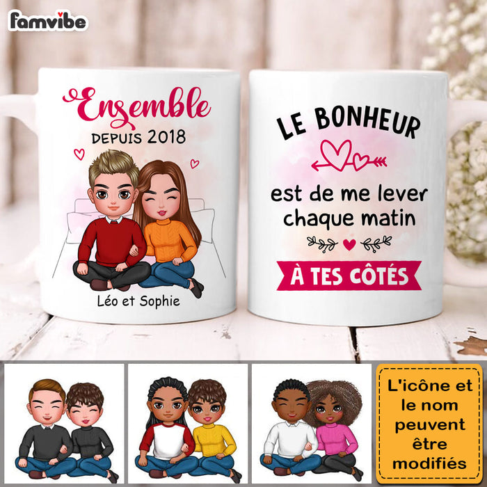 Personalized Gift For Couple French Sleeping Next To You Mug 30813 1