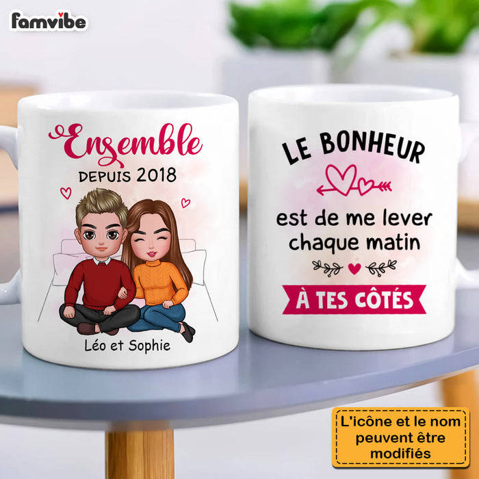 Personalized Gift For Couple French Sleeping Next To You Mug 30813 1