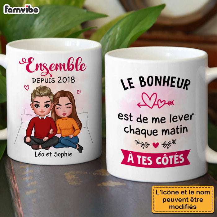Personalized Gift For Couple French Sleeping Next To You Mug 30813 1
