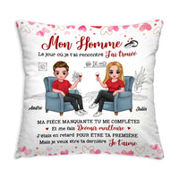 Personalized Gift For Couple The Day I Met You French Pillow 30815 thumb 1