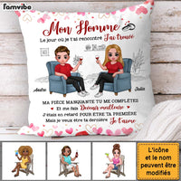 Personalized Gift For Couple The Day I Met You French Pillow 30815 thumb 1