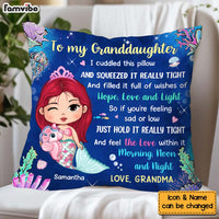 Personalized Gift For Granddaughter Hug This Mermaid Pillow 30830 thumb 1