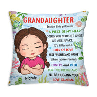Personalized Gift For Granddaughter Turtle Hug This Pillow 30833 thumb 1