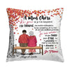 Personalized French Couple Gift À Mon Chéri (Ma Chérie) Pillow 30839 1