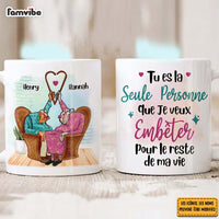 Personalized Cadeau Personnalisé Pour Couple Tu Es La Seule Personne Que Je Veux Embêter Mug 30844 thumb 1