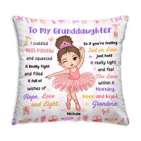 Personalized Gift For Granddaughter Hug This  Ballerina Pillow 30847 thumb 1