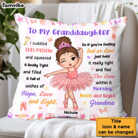 Personalized Gift For Granddaughter Hug This  Ballerina Pillow 30847 thumb 1