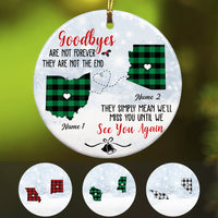 Personalized See You Again Long Distance  Ornament OB54 85O57 thumb 1