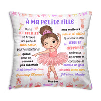 Personalized Gift For Granddaughter Hug This  Ballerina French Pillow 30848 thumb 1