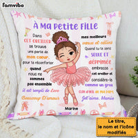 Personalized Gift For Granddaughter Hug This  Ballerina French Pillow 30848 thumb 1