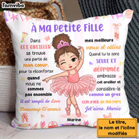 Personalized Gift For Granddaughter Hug This  Ballerina French Pillow 30848 thumb 1